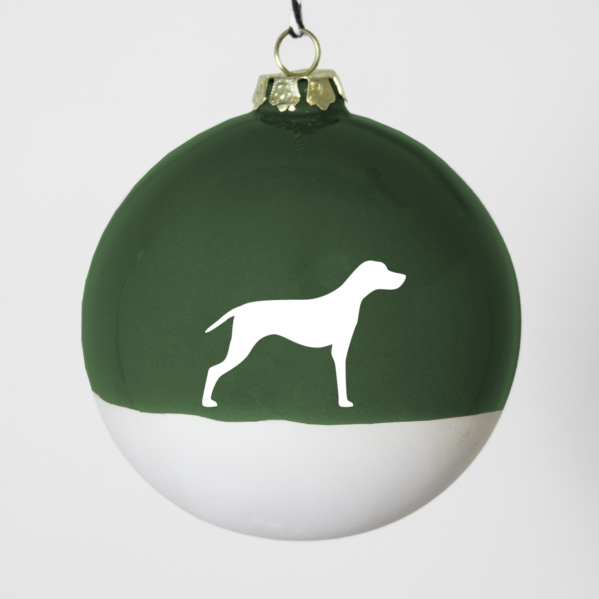 Christmas tree bauble dachshund sand large