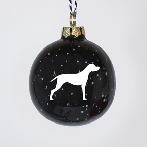 Christmas tree bauble dachshund sand large