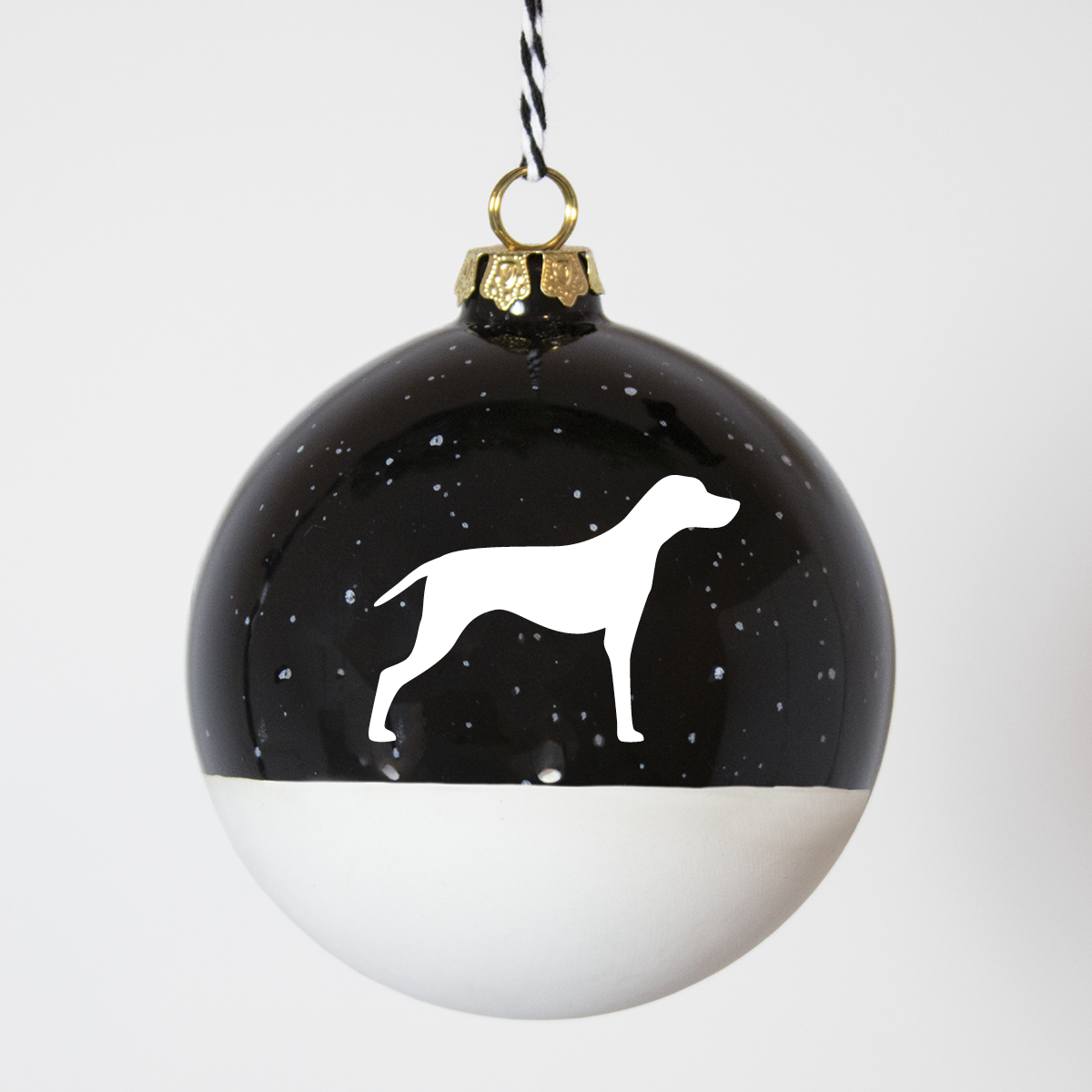 Christmas tree bauble dachshund sand large