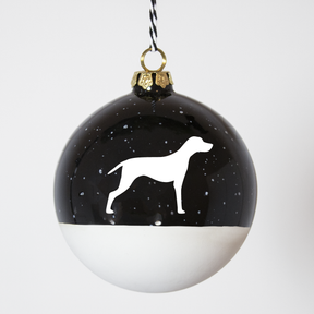 Christmas tree bauble dachshund sand large