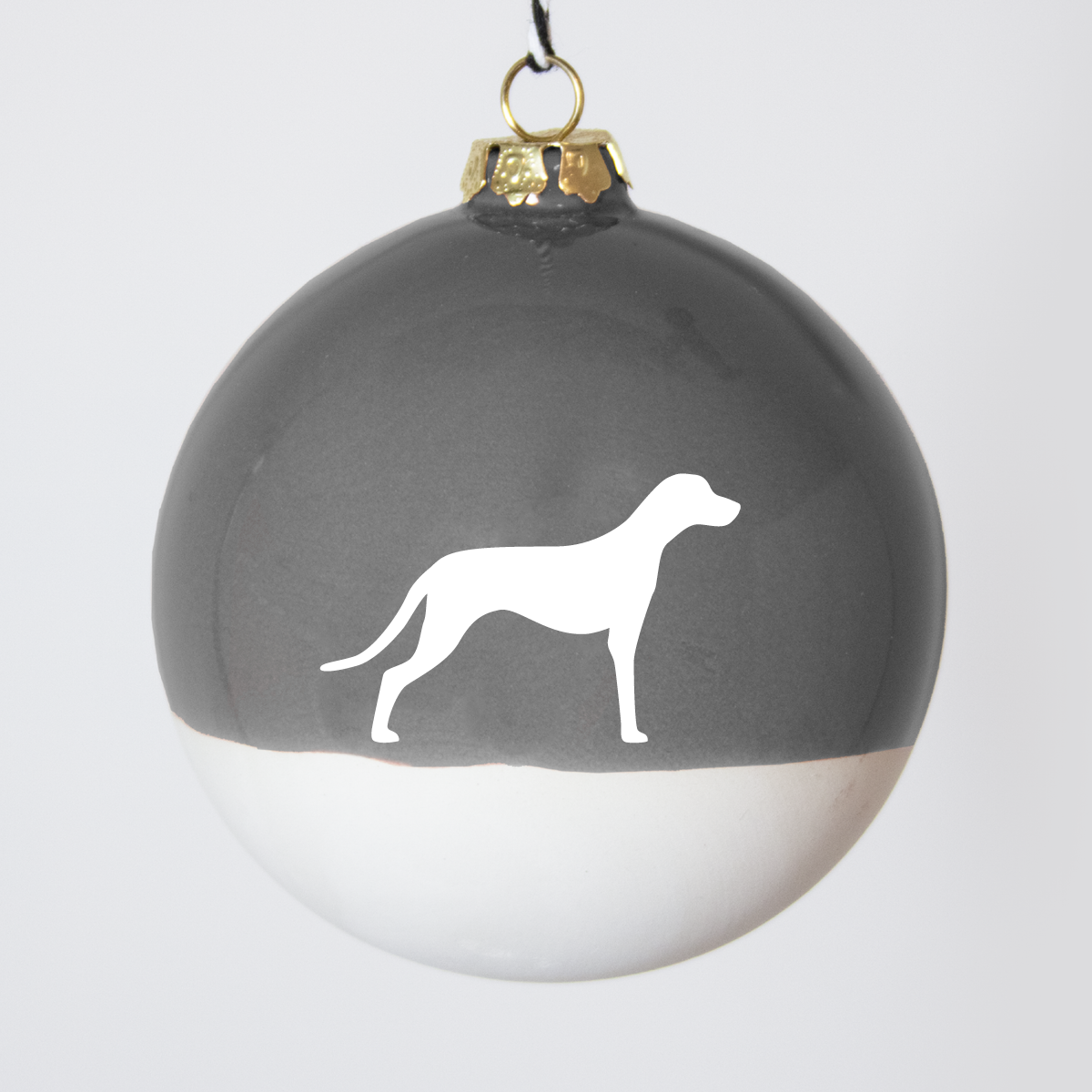 Christmas tree bauble dachshund sand large