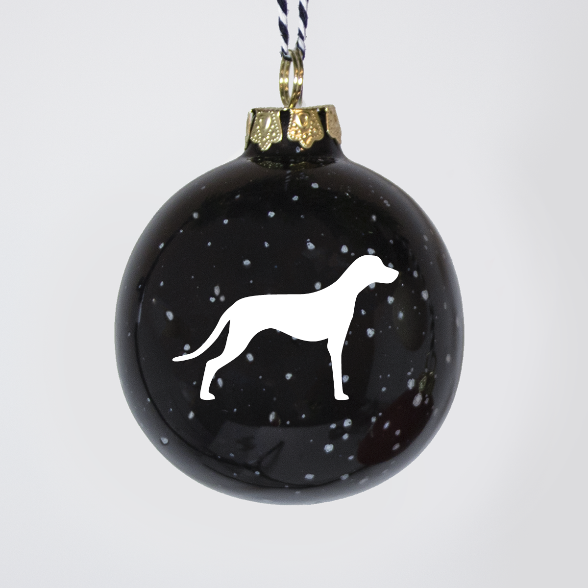 Christmas tree bauble dachshund sand large