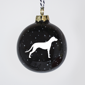 Christmas tree bauble dachshund sand large