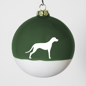 Christmas tree bauble dachshund sand large