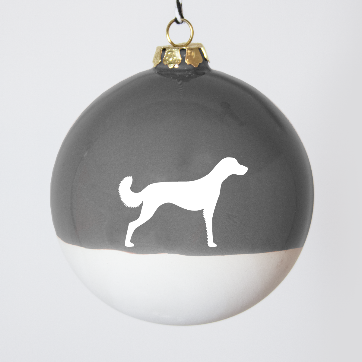 Christmas tree bauble dachshund sand large