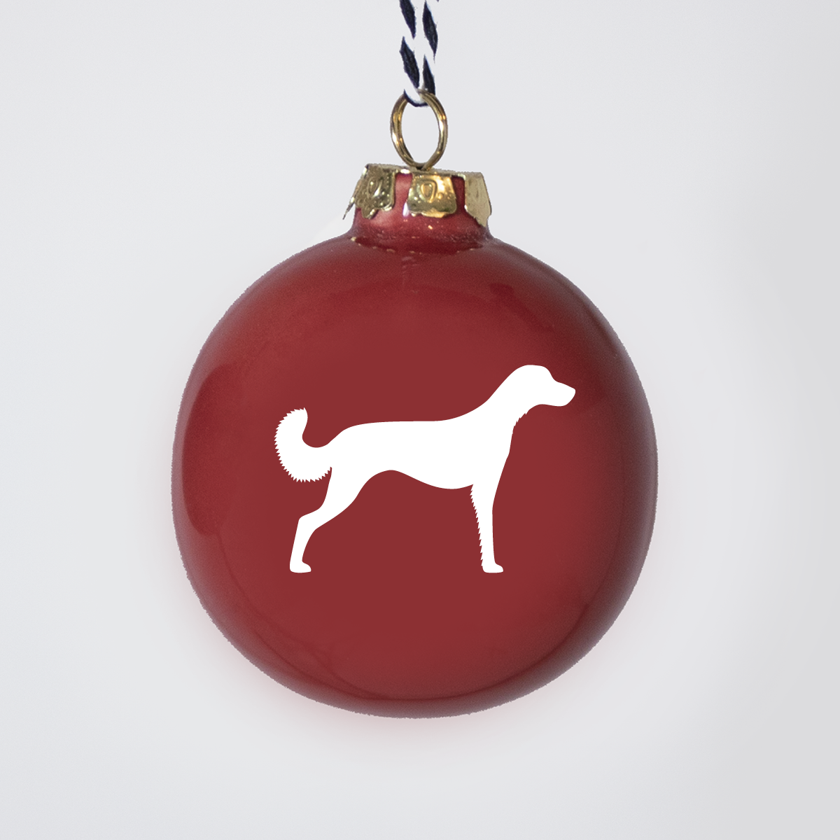 Christmas tree bauble dachshund sand large