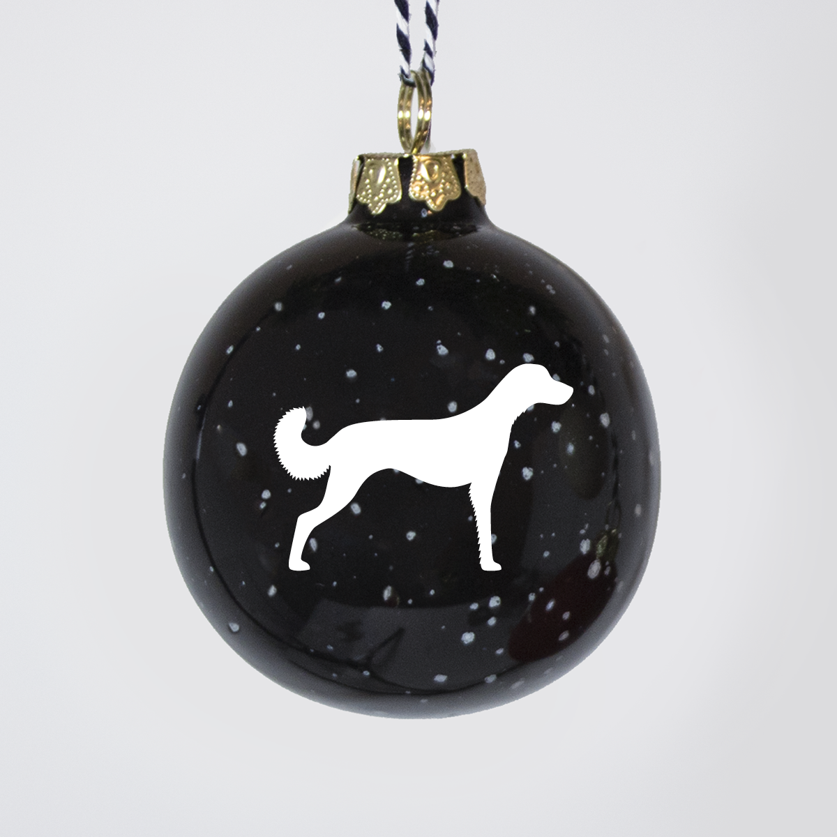 Christmas tree bauble dachshund sand large