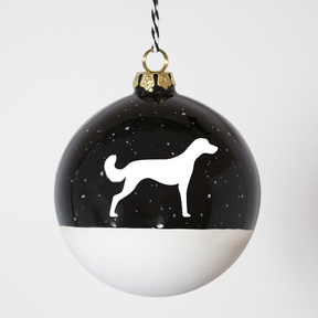 Christmas tree bauble dachshund sand large