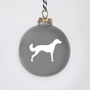 Christmas tree bauble dachshund sand large