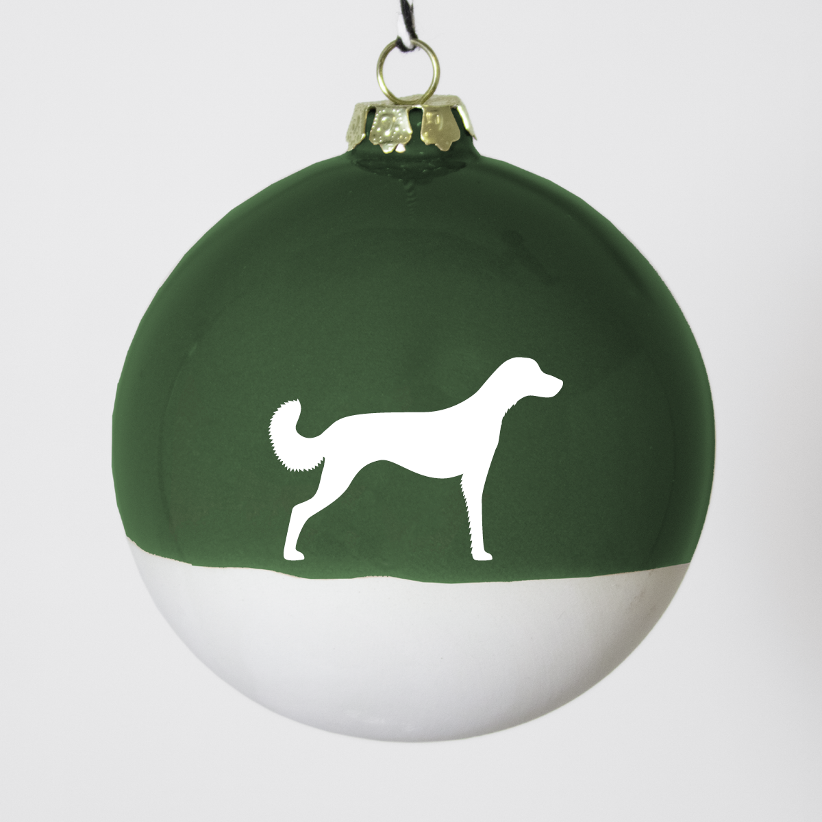 Christmas tree bauble dachshund sand large