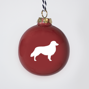 Christmas tree bauble dachshund sand large