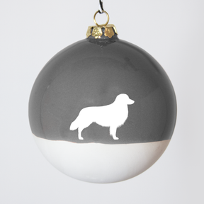Christmas tree bauble dachshund sand large