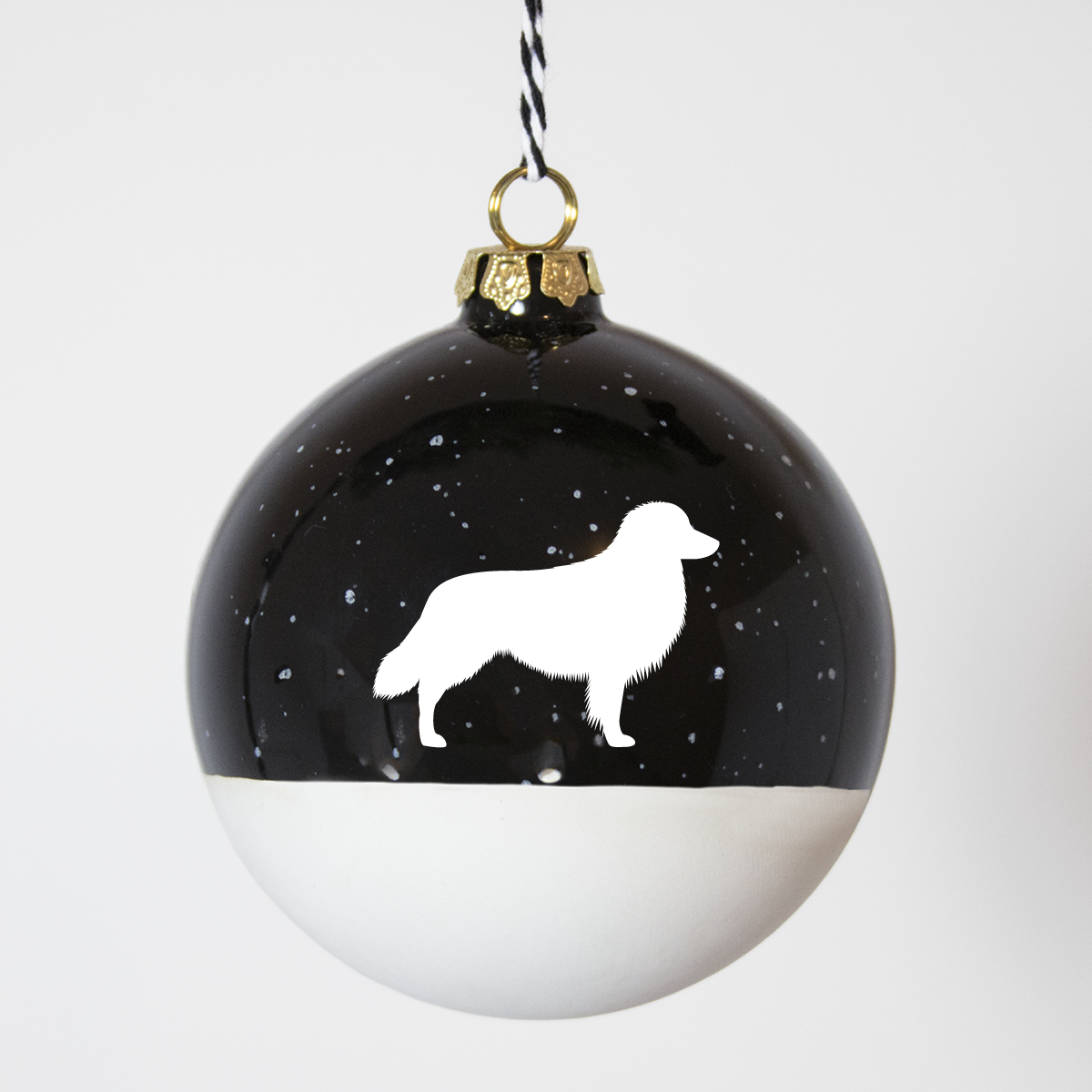 Christmas tree bauble dachshund sand large
