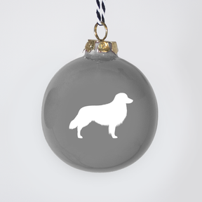 Christmas tree bauble dachshund sand large