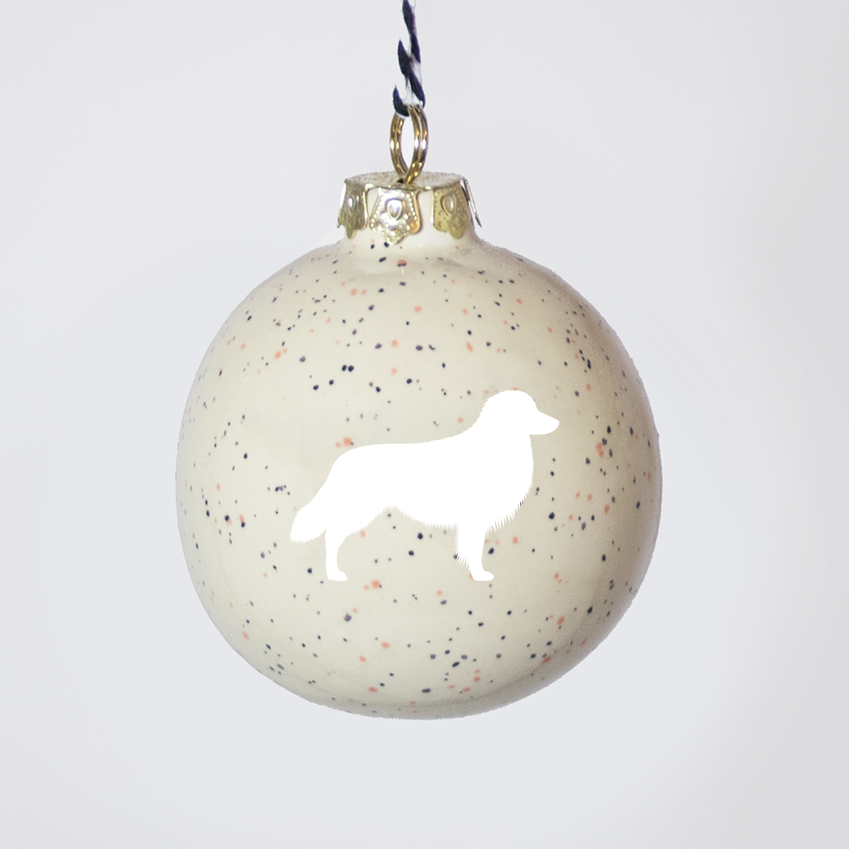 Christmas tree bauble dachshund sand large