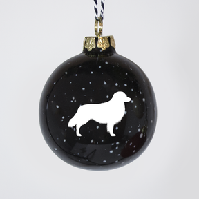 Christmas tree bauble dachshund sand large