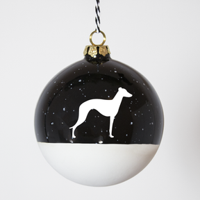 Christmas tree bauble dachshund sand large