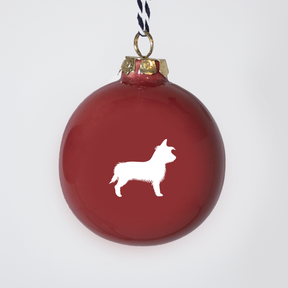 Christmas tree bauble dachshund sand large
