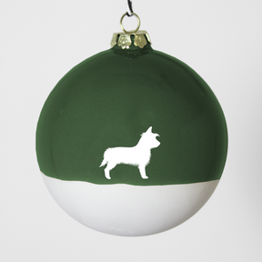 Christmas tree bauble dachshund sand large