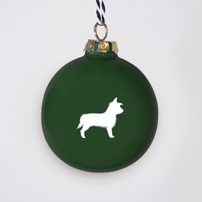 Christmas tree bauble dachshund sand large
