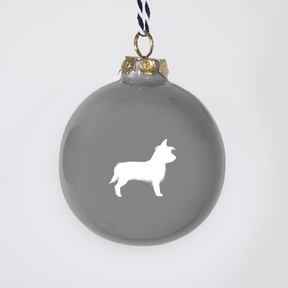 Christmas tree bauble dachshund sand large