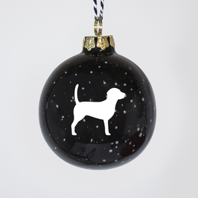 Christmas tree bauble dachshund sand large