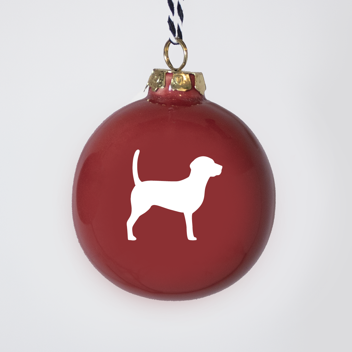 Christmas tree bauble dachshund sand large