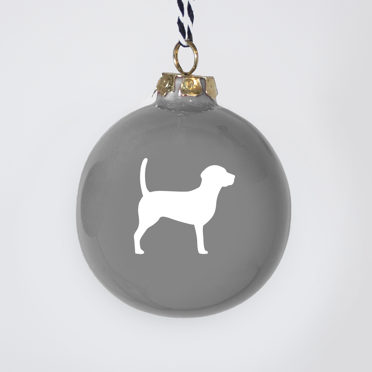 Christmas tree bauble dachshund sand large