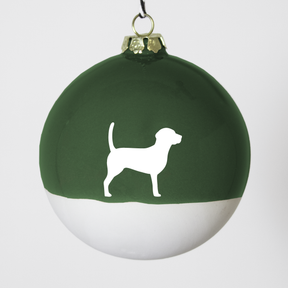 Christmas tree bauble dachshund sand large