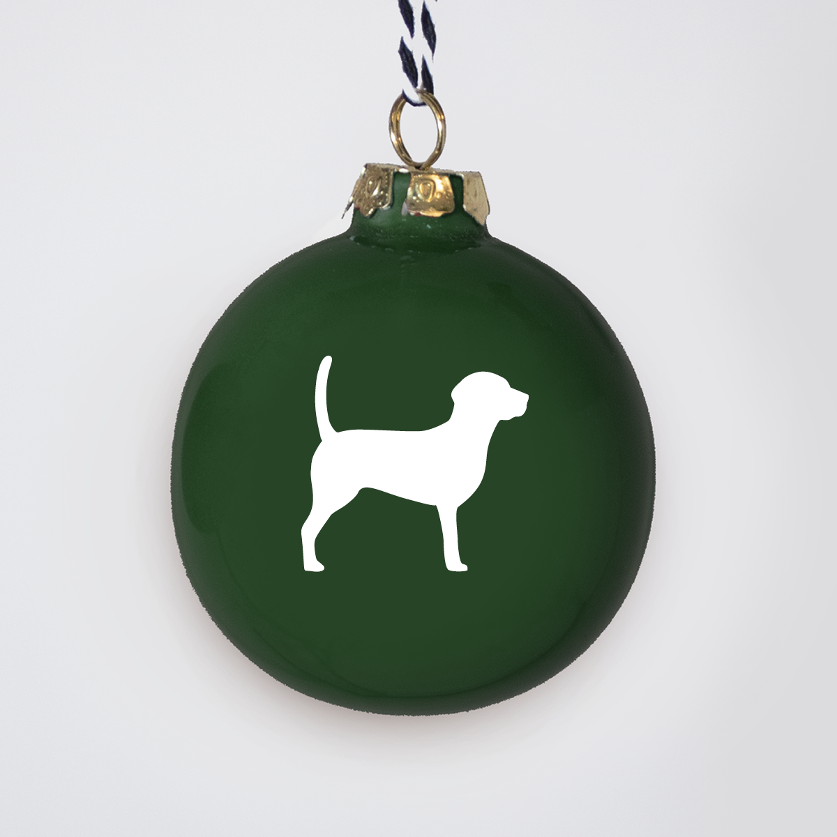Christmas tree bauble dachshund sand large