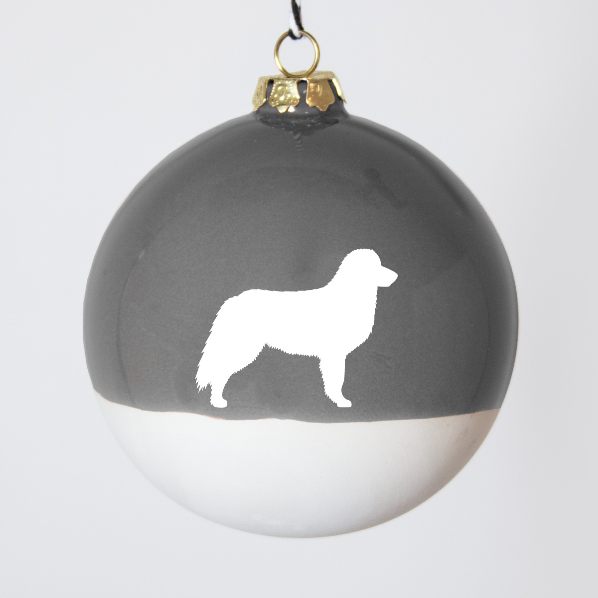 Christmas tree bauble dachshund sand large