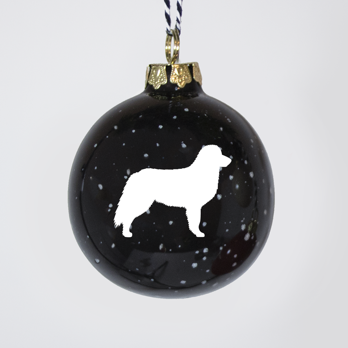 Christmas tree bauble dachshund sand large