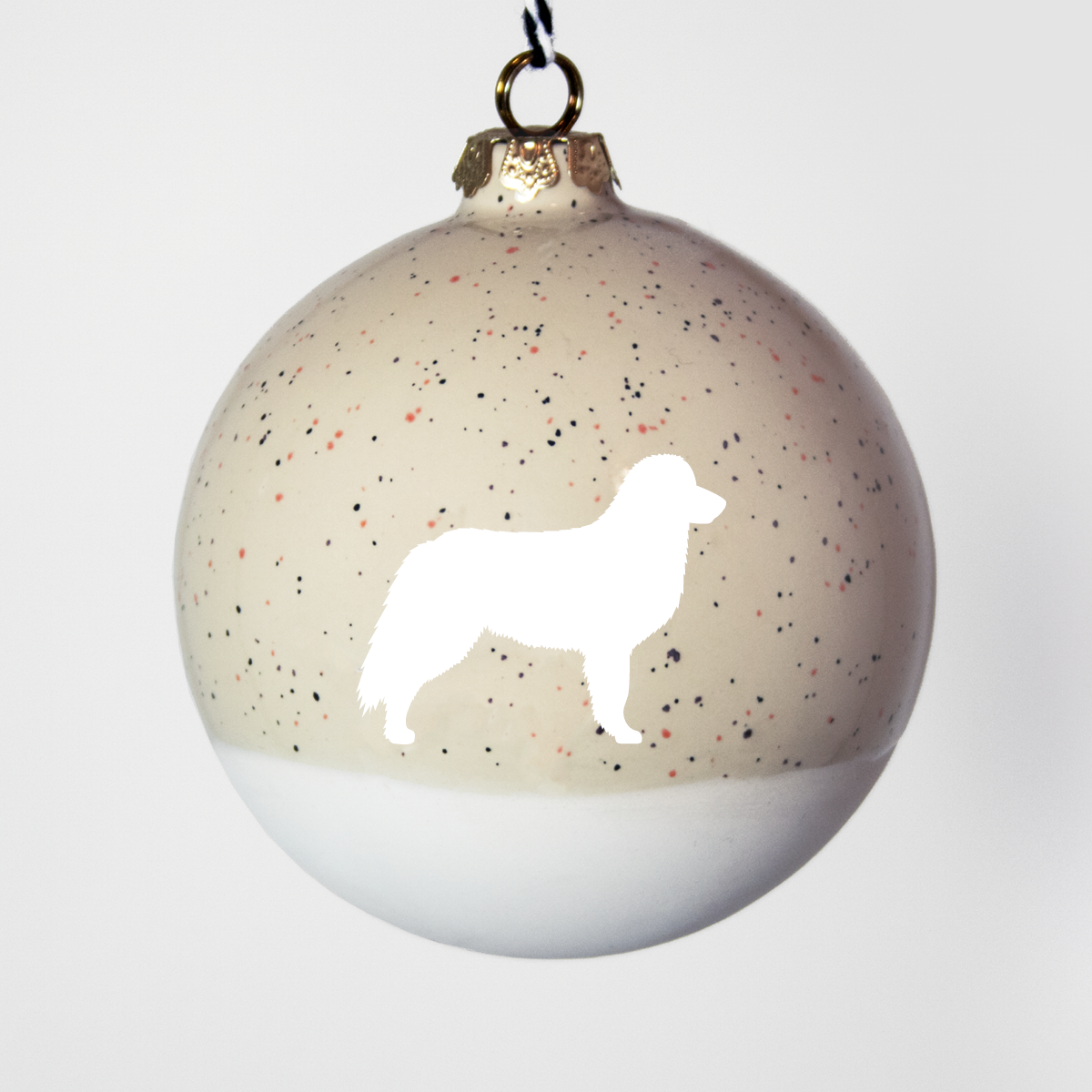 Christmas tree bauble dachshund sand large
