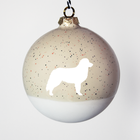 Christmas tree bauble dachshund sand large
