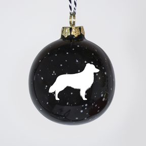 Christmas tree bauble dachshund sand large