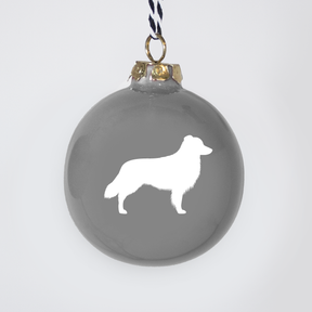 Christmas tree bauble dachshund sand large