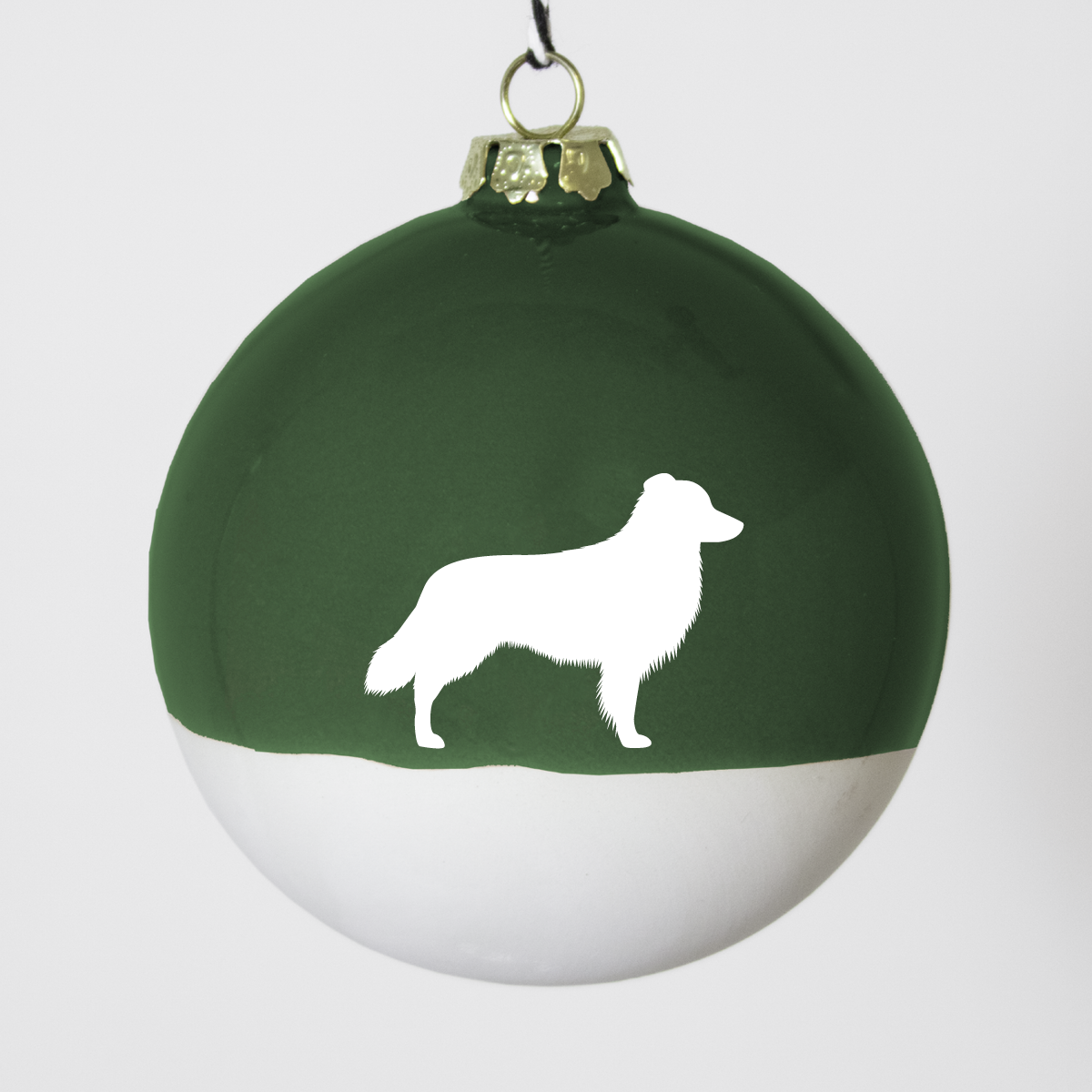 Christmas tree bauble dachshund sand large