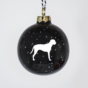 Christmas tree bauble dachshund sand large