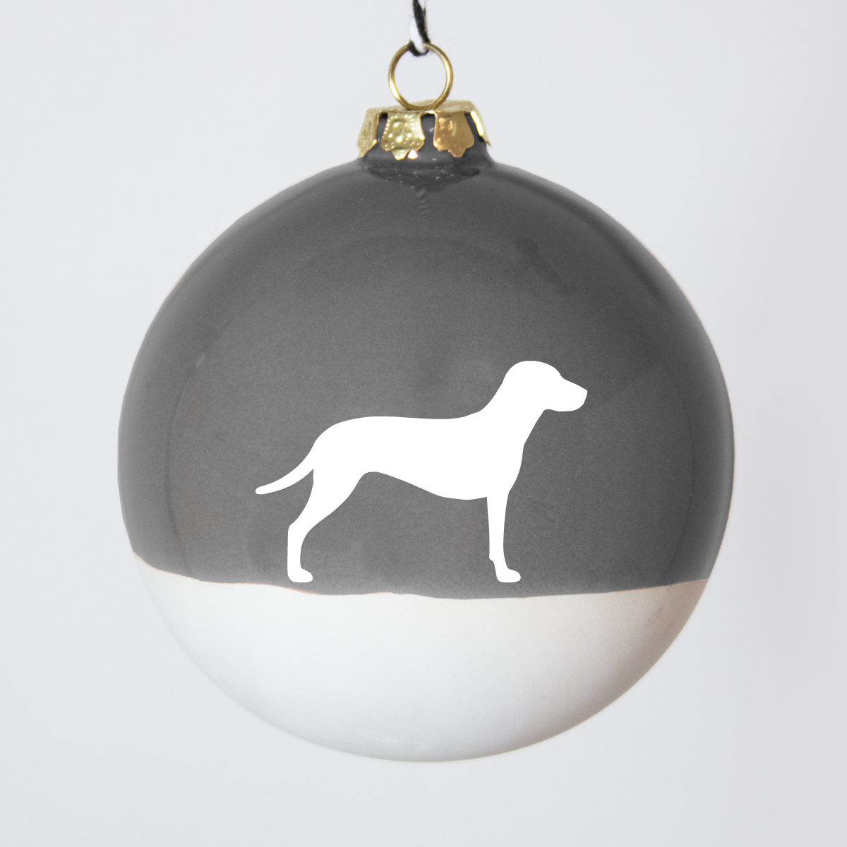 Christmas tree bauble dachshund sand large