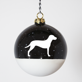 Christmas tree bauble dachshund sand large