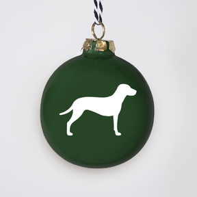 Christmas tree bauble dachshund sand large