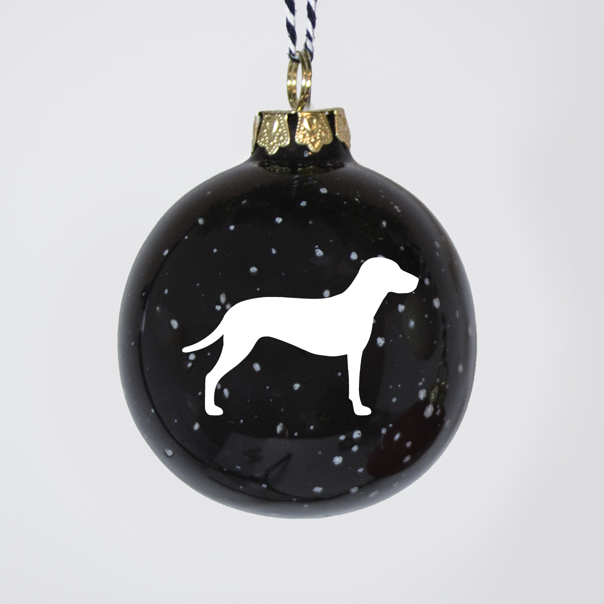 Christmas tree bauble dachshund sand large