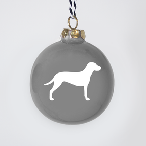 Christmas tree bauble dachshund sand large