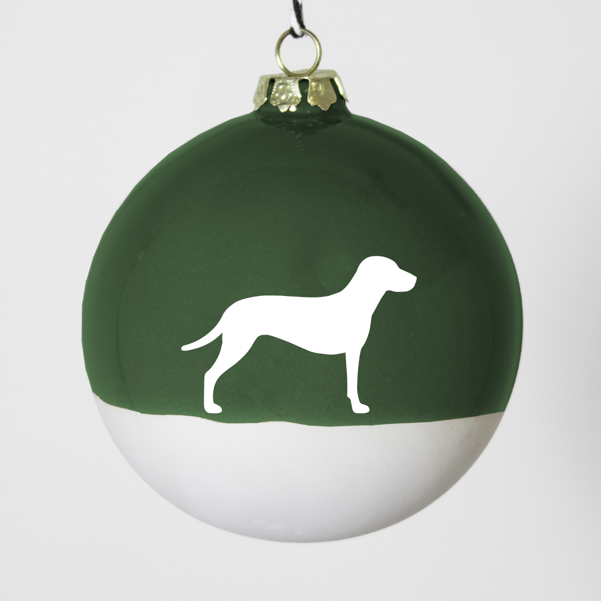 Christmas tree bauble dachshund sand large