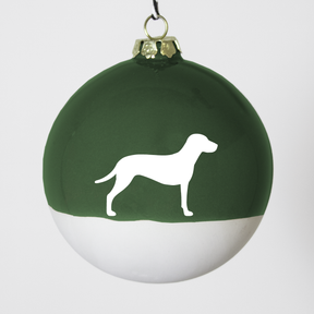 Christmas tree bauble dachshund sand large