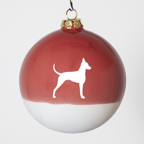 Große Christbaumkugel Lieblingshund Ruby Red