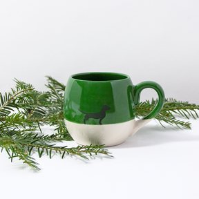 Tasse Dackel Weihnachts-Edition Green