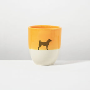 Becher Lieblingshund Orange Light