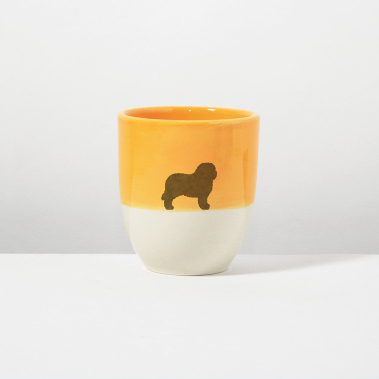 Becher Lieblingshund Orange Light