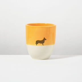 Becher Lieblingshund Orange Light